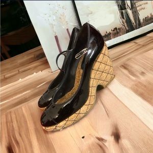 Chanel Platform Wedge Heels